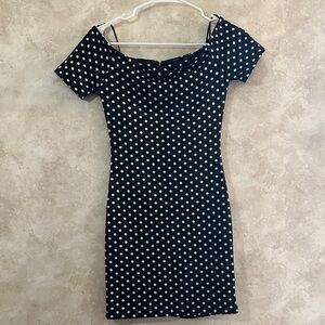 Forever 21 Black and White Polka Dot Mini Dress